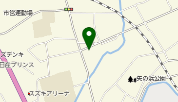 矢の浜ドライクリーニング店の地図画像