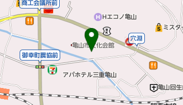 亀山市役所 児童センターの地図画像