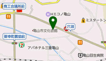 亀山市役所 御幸地区コミュニティセンターの地図画像