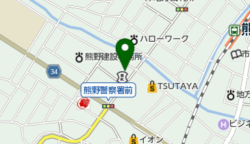 宇城時計店の地図画像