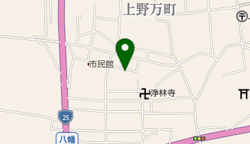 IGA上野福音キリスト教会の地図画像