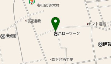 伊賀公共職業安定所の地図画像