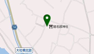 猪名部神社の地図画像