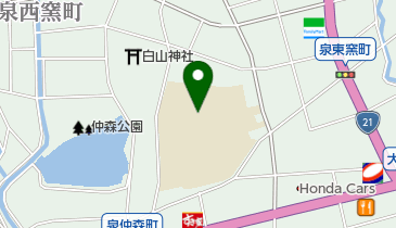 土岐市役所 泉放課後教室の地図画像