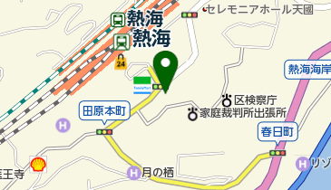 熱海動物愛護病院の地図画像