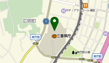 三重県庁 県庁電話案内の地図画像