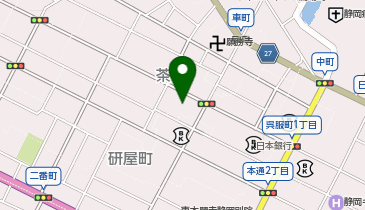 静岡市役所 その他の施設 茶町自転車等保管所の地図画像