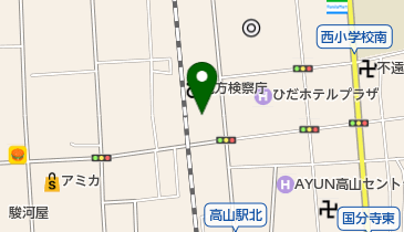 岐阜家庭裁判所高山支部 書記官室の地図画像