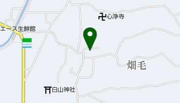 畑毛区公民館の地図画像