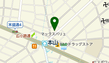 カードブランチ本山店の地図画像