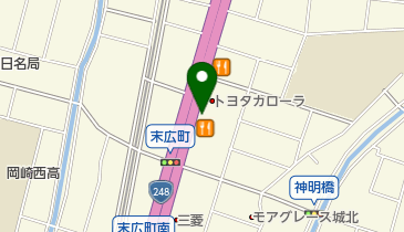 中西電機工業株式会社岡崎ショールームの地図画像