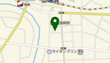 美容院ハツエの店の地図画像