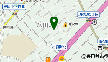 ヘアータナカの地図画像