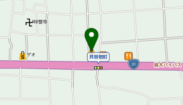 零式書店大垣店の地図画像