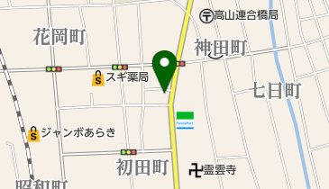 髪工房タケバヤシの地図画像