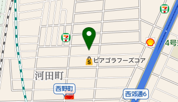 ポニークリーニング ラ・フーズコア神野店の地図画像
