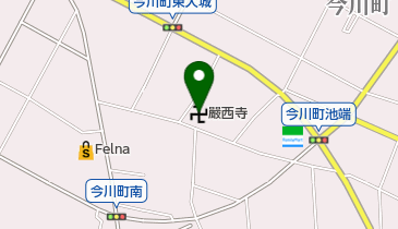 嚴西寺の地図画像