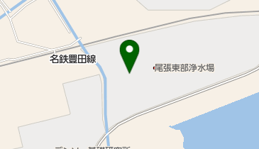 愛知県尾張東部浄水場の地図画像