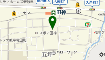 岐阜中央スイミングスクールの地図画像