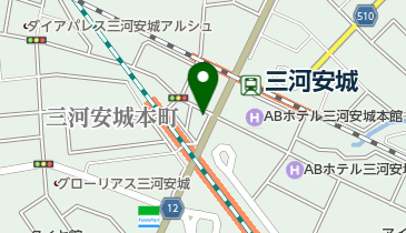 イーアイヘアー(ei-hair)三河安城の地図画像