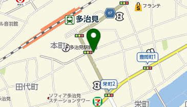 プラージュ理容多治見店の地図画像