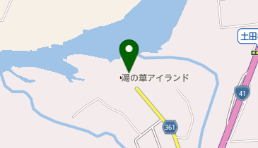 湯の華アイランドブラウンベルの地図画像