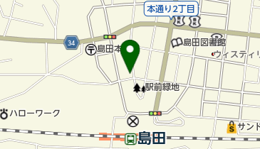 藍の地図画像