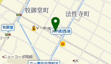 ハンプティーダンプティー岡崎店の地図画像