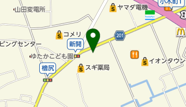 化粧品のいせやの地図画像