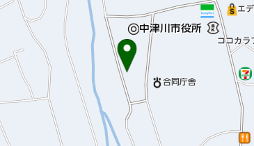 中津川市役所 西部土地改良区の地図画像