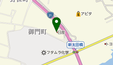 岐阜日産自動車株式会社 新太田橋店の地図画像