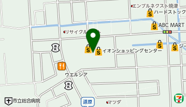 SWANKY・MARKETイオン焼津店の地図画像