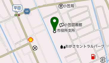 中央公民館の地図画像