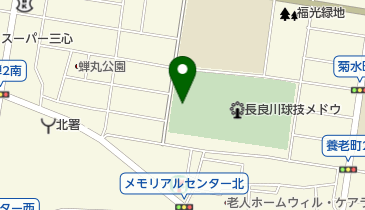 長良川球技メドウの地図画像
