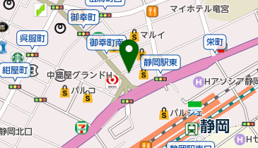 金券ショップ・チケット静岡御幸町店の地図画像