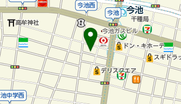 百老亭今池店の地図画像