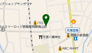 中北薬品株式会社高山支店の地図画像