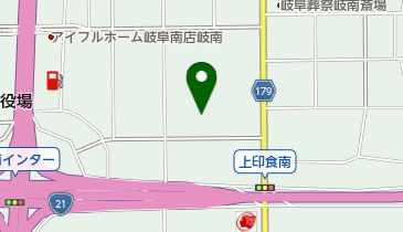 有料老人ホームさんさんハート岐南の地図画像