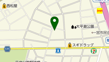 一宮市役所 一宮子ども文化広場図書館の地図画像