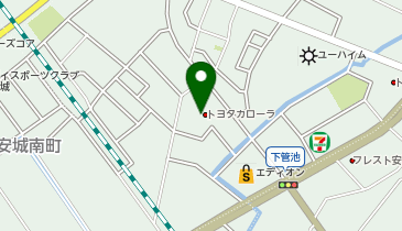 トヨタカローラ愛知株式会社 三河安城店の地図画像