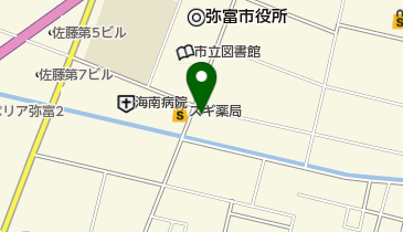 弥富接骨院の地図画像