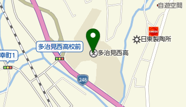 多治見西高校附属中学校の地図画像