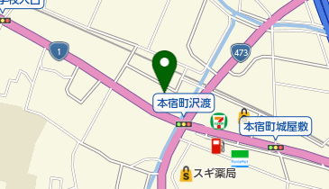 本宿どうぶつ病院の地図画像