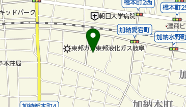東邦液化ガス株式会社岐阜支店の地図画像