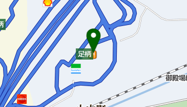 アイゾーンジャパン足柄店下りの地図画像