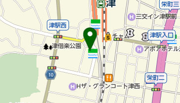 近鉄不動産株式会社ニューイング津の地図画像