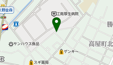 日本調剤江南薬局の地図画像