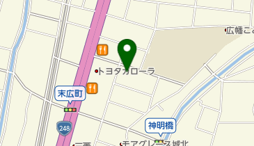 岡崎民主商工会の地図画像