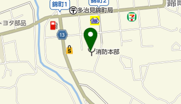 多治見市消防本部 消防総務課の地図画像