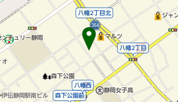 簡易保険加入者協会災害見舞取扱静岡代理店の地図画像